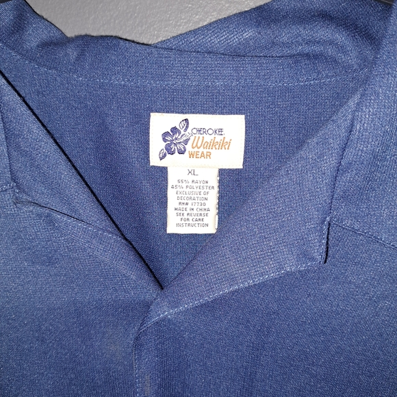 Cherokee Waikiki Wear Denim Blue Top - Picture 2 of 3